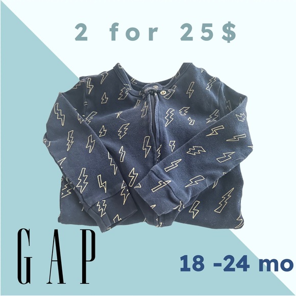🌙 🌙 OFFER on Baby SLEEPERS - PJ PETIT LEM, GAP and HATLEY. 2 for 25$🌙 🌙 - Picture 13 of 13